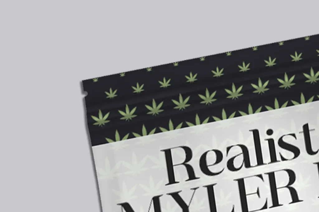 Tear notch mylar bag