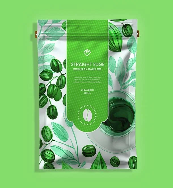 Child resistant and straight-edge mylar bags