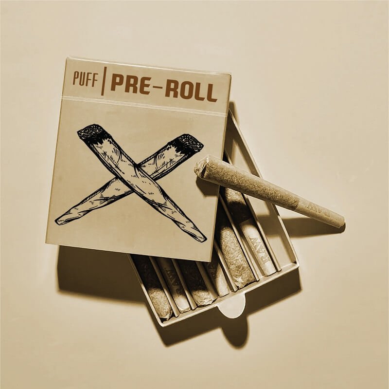 Pre-roll packaging design sample