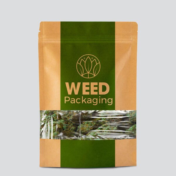 kraft weed mylar bags