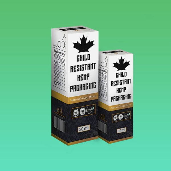 child resistant hemp packaging boxes